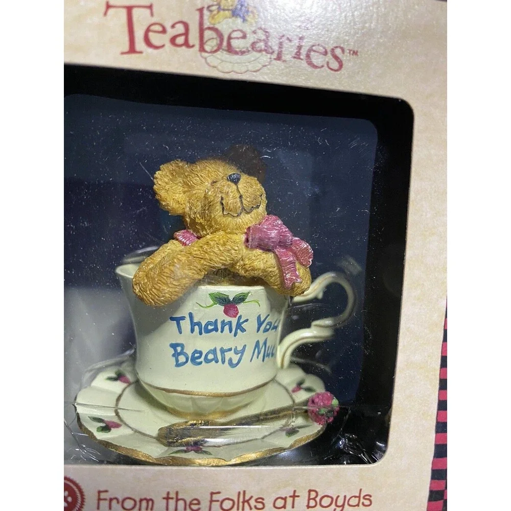 TEABEARIES Gem & Merci BOYDS Bears #24324 Teabearies & #24306 In Boxes